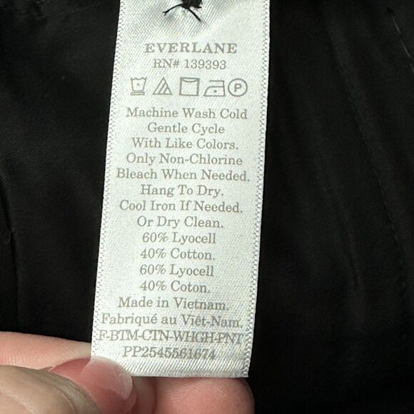 Everlane Way High Drape Pant Wide Leg Hi-Rise Black Women's 12S Inseam 29 NWT - Picture 11 of 13